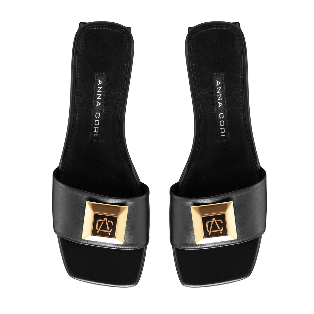 Papuci Dama 7828 Vitello Negru